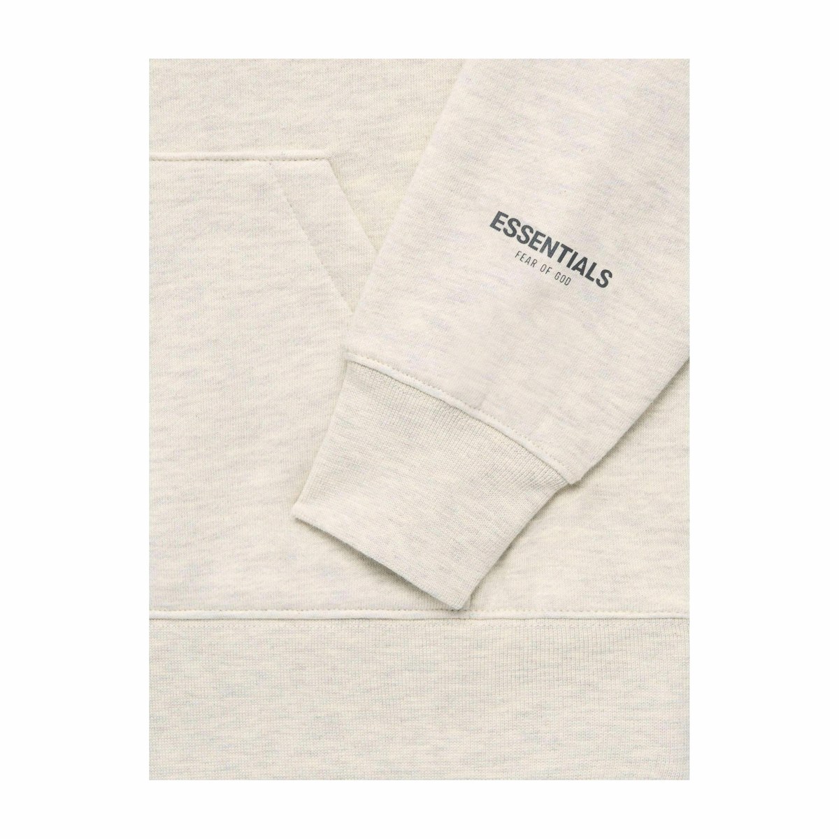 Fear of God Essentials FW21 Pullover Hoodie Light Heather Oatmeal