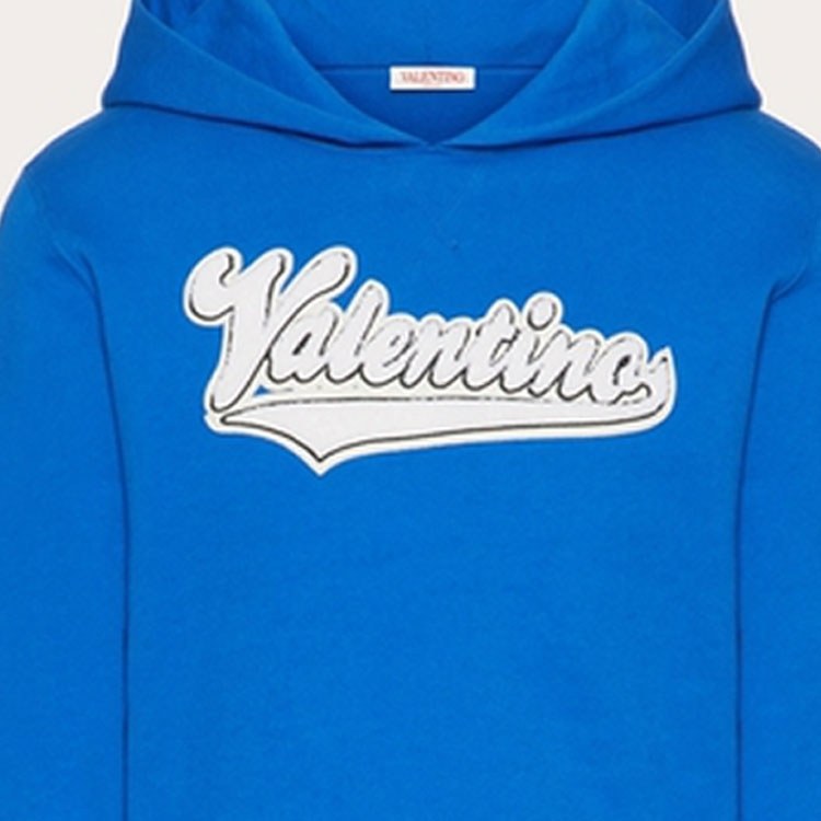 Valentino FW23 Logo Hoodie Navy