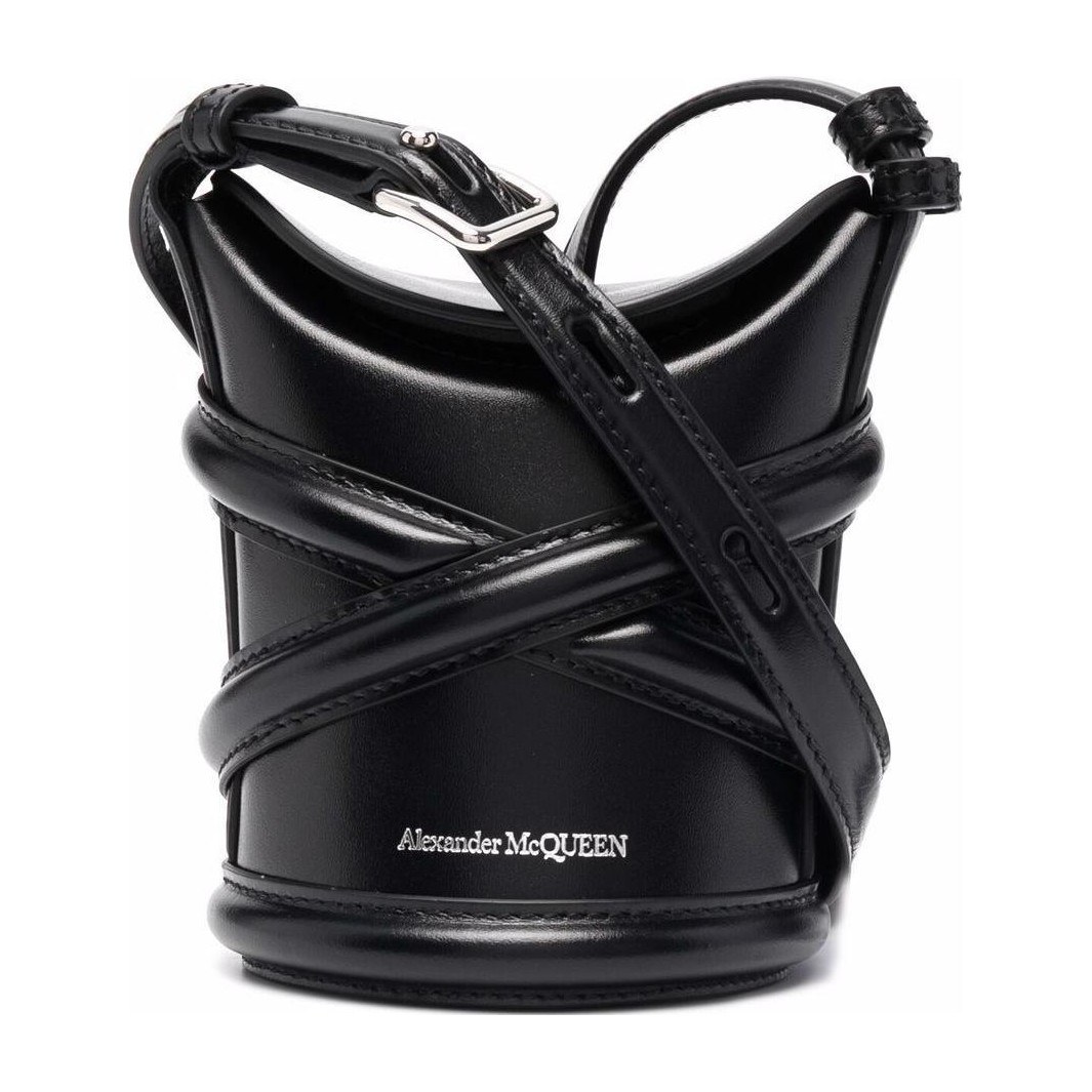 Alexander McQueen Mini Bucket Bag Black