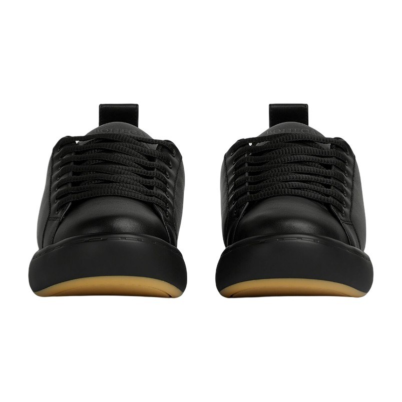 Bottega Veneta Low Top Leather Sneakers Black
