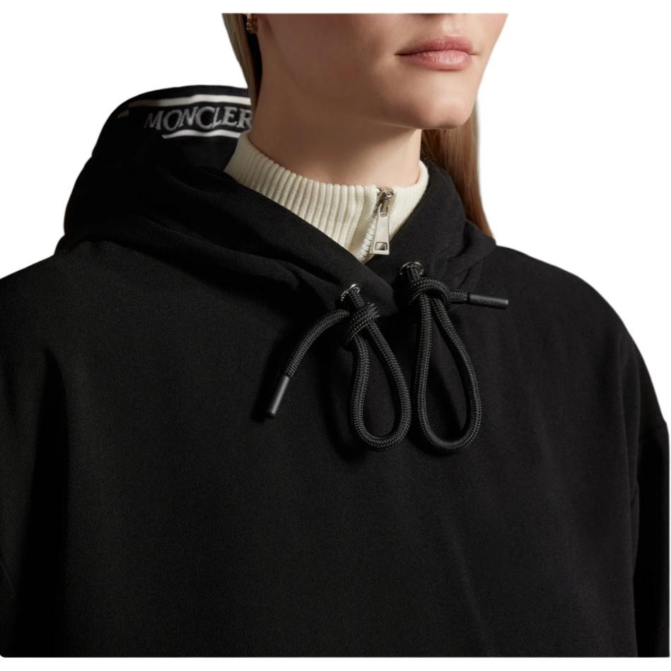 Moncler Satin Hoodie Black