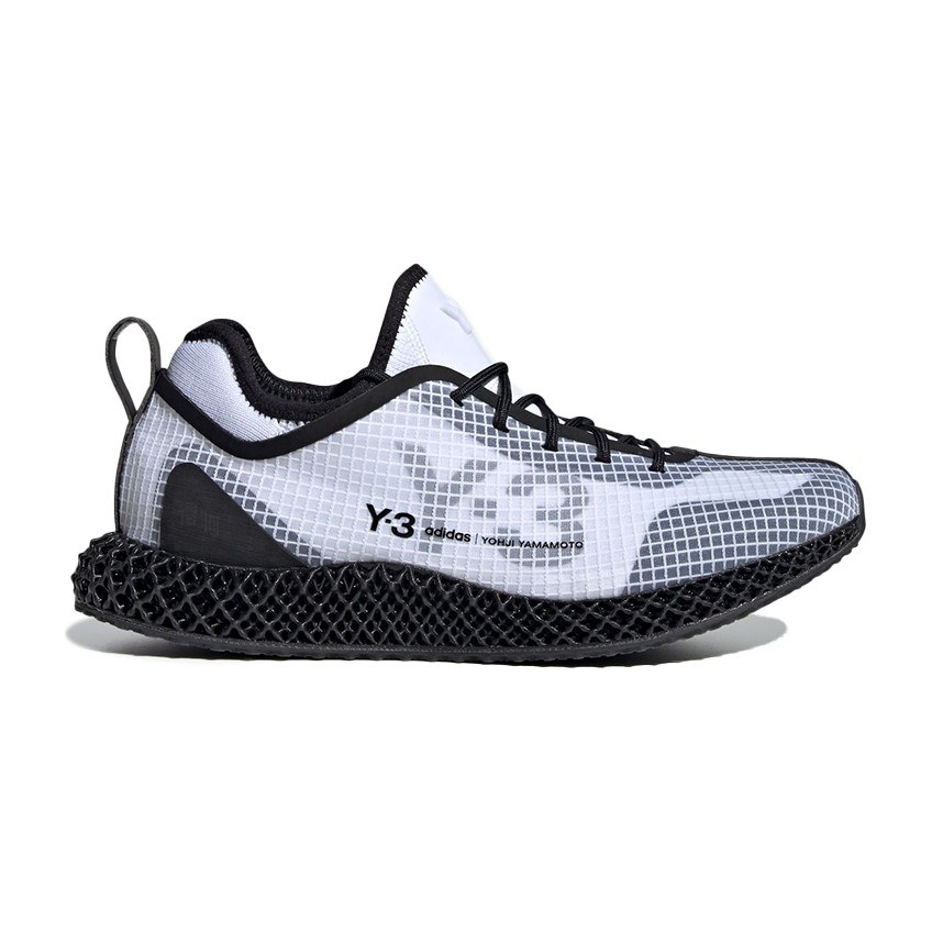 Y-3 4D Runner White Black