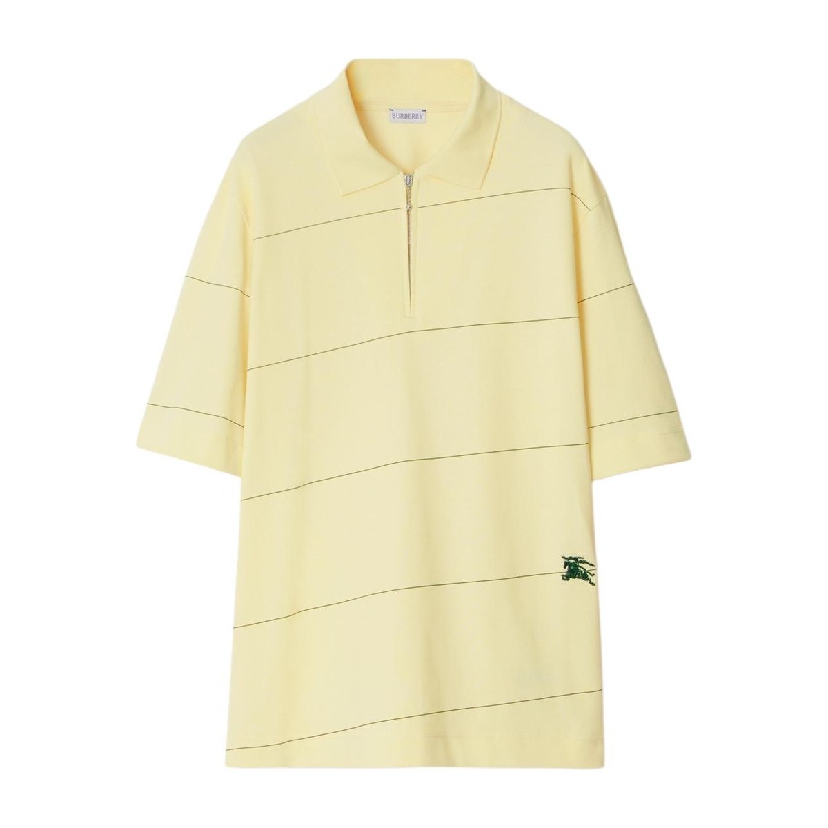 Burberry Striped Cotton Polo Shirt