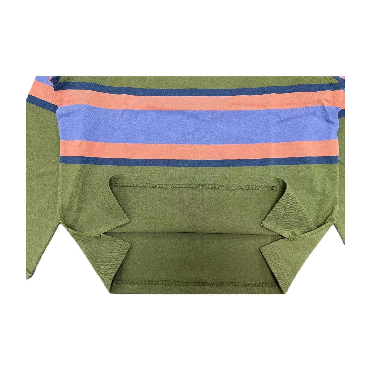 Stussy Olive Striped Polo