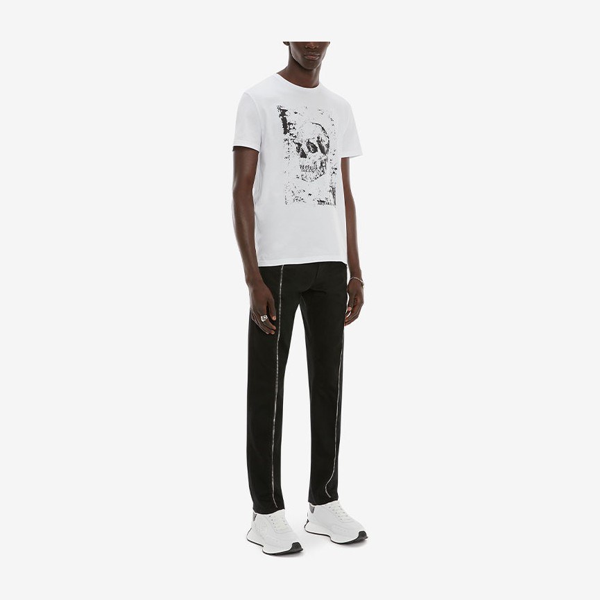 Alexander McQueen SS22 Skull Logo T-Shirt White