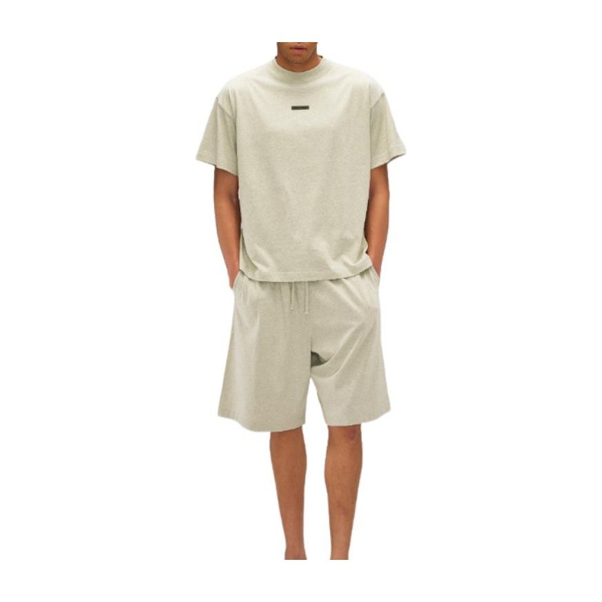 Fear of God Essentials Basketball Fleece Short Heather Stone