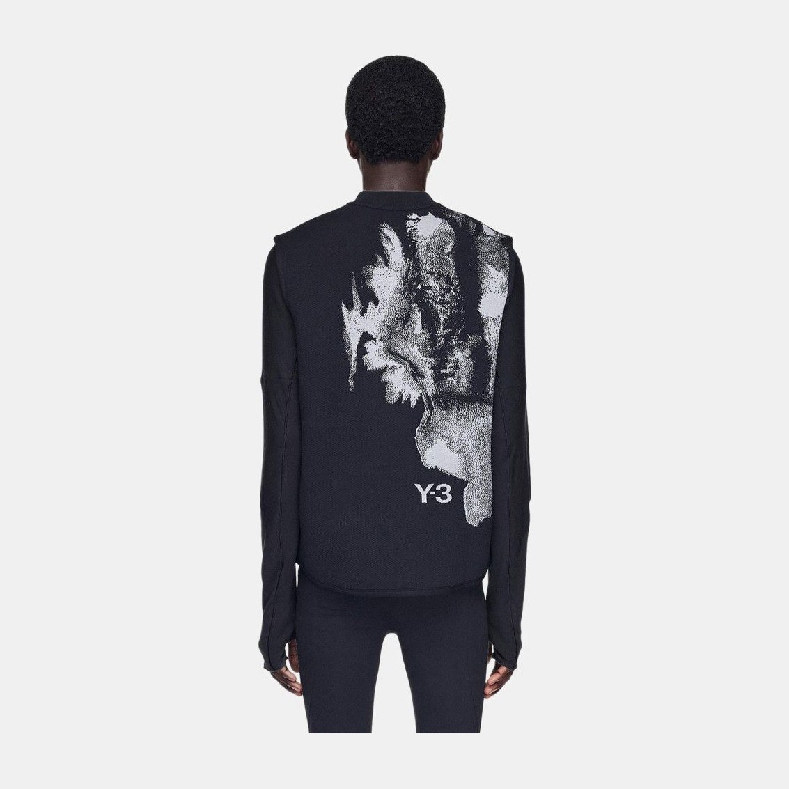 Y-3 Logo Zip Sleeveless Vest