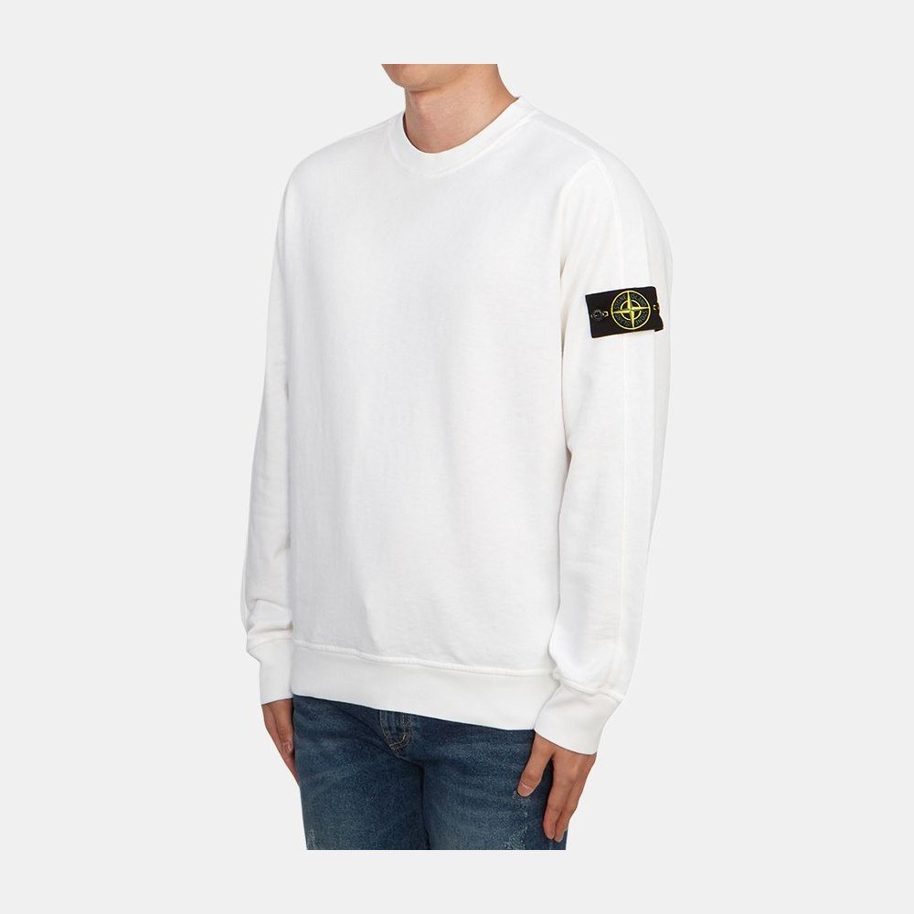 Stone Island SS24 White Sweatshirt