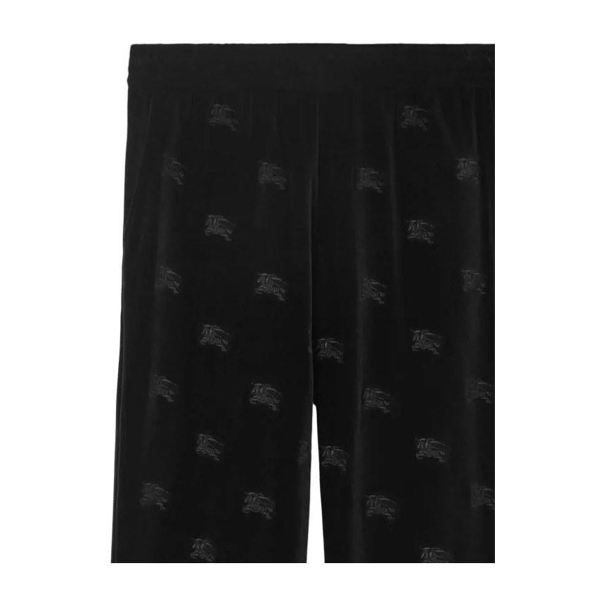 Burberry Printed Elastic Casual Pants Black