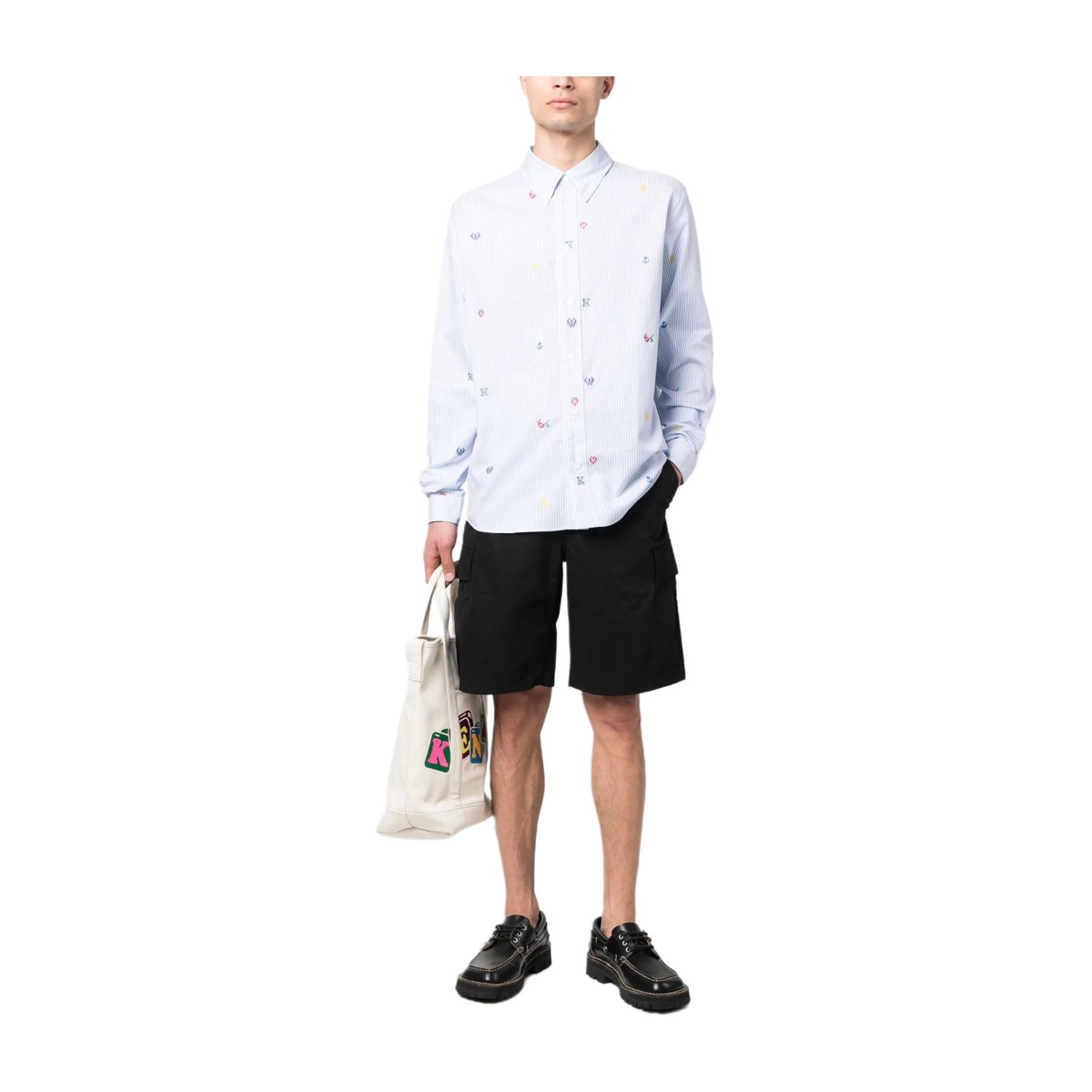 KENZO Button Casual Shorts Black