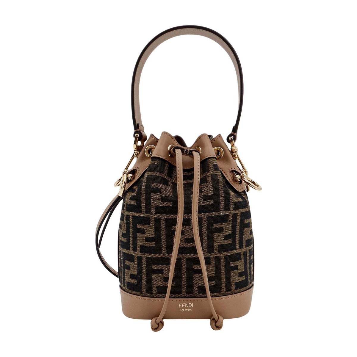 Fendi Mon Tresor Small Bucket Bag Brown