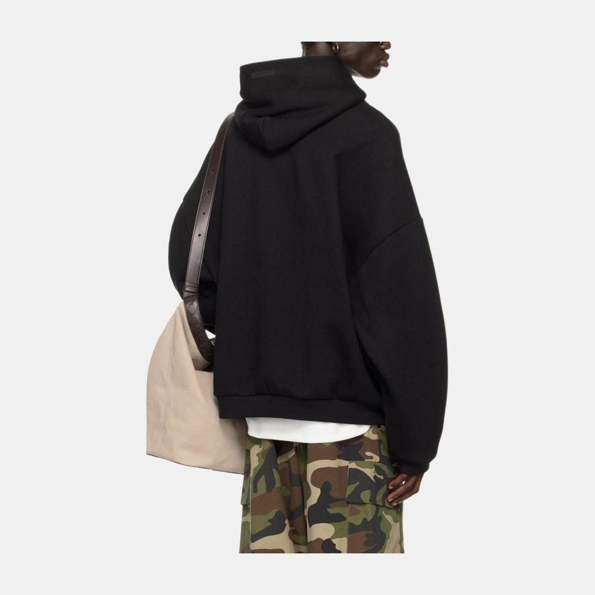 Fear of God Essentials Fleece Hoodie Obsidian Black