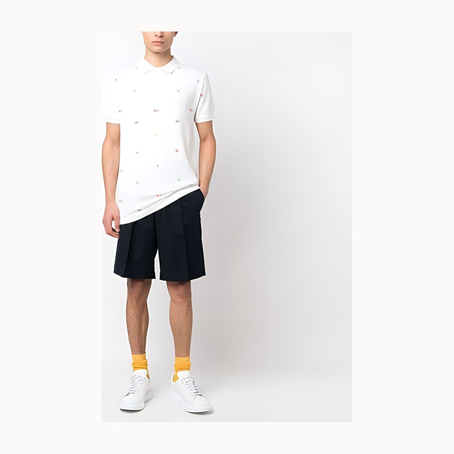 KENZO x Nigo Pixel Flower Polo White