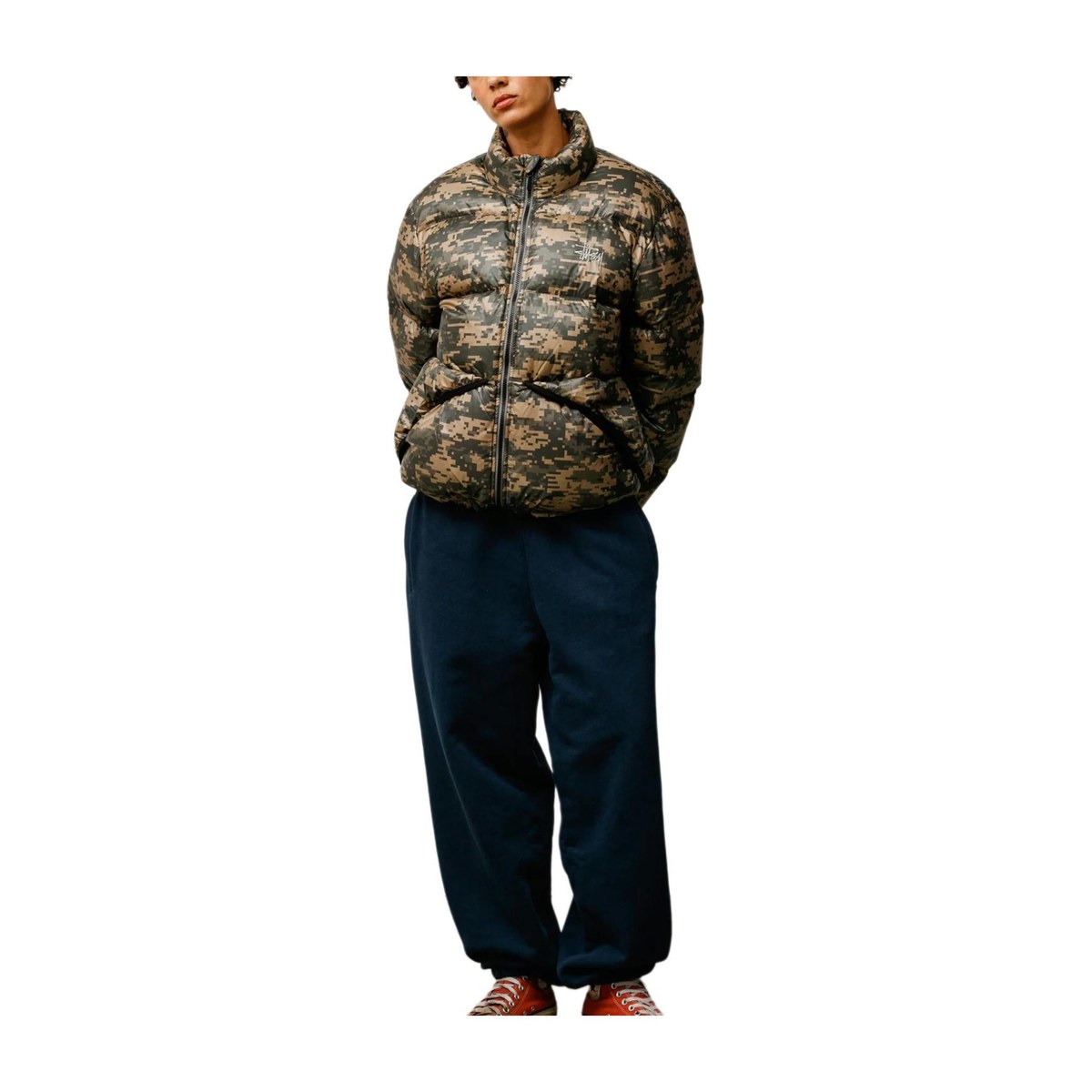 Stussy FW25 holiday MICRO RIPSTOP DOWN JACKET logo