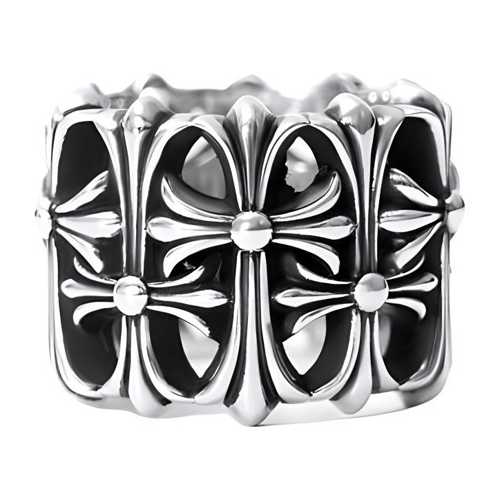 Chrome Hearts Cross Ring Silver