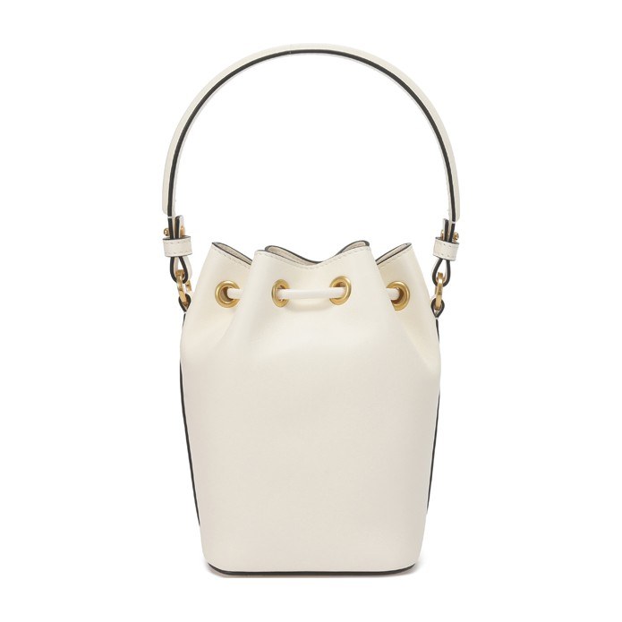 Valentino VLOGO Signature Bucket Bag Ivory