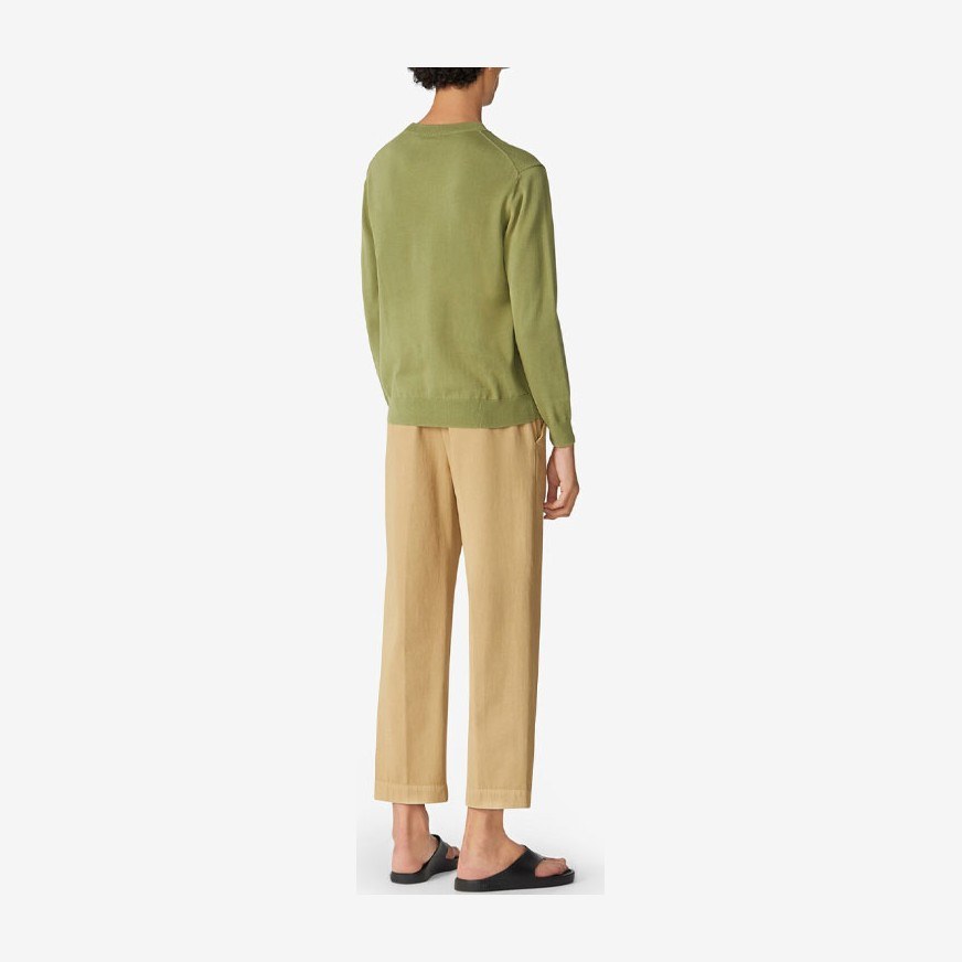 KENZO SS21 Logo Knit Sweater Green