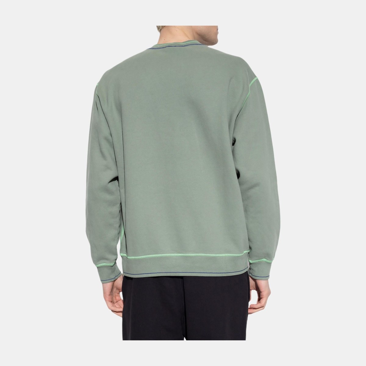 Stone Island Logo Crewneck Sweatshirt Green