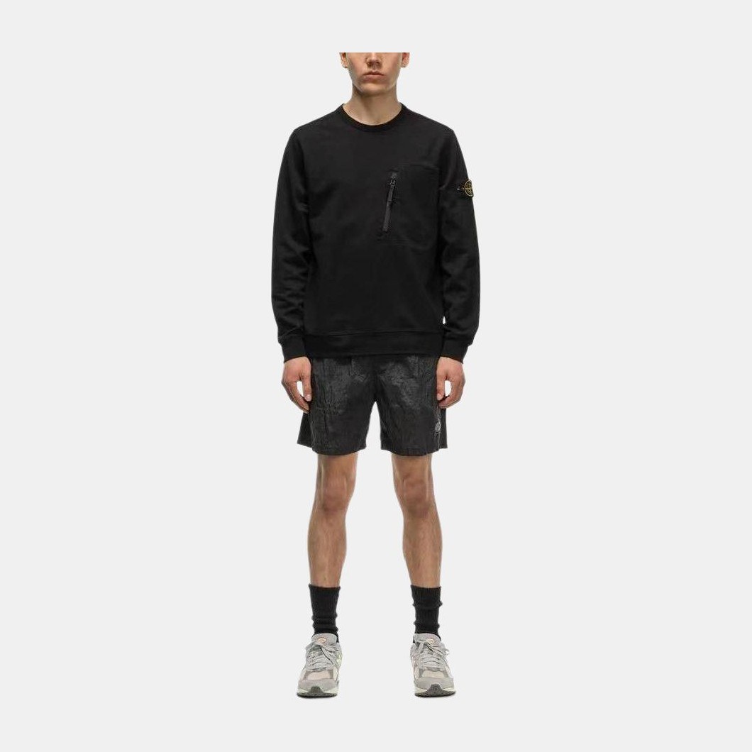 Stone Island SS23 Logo Crewneck Sweatshirt Black