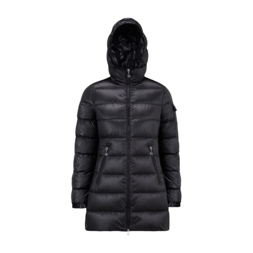 Moncler Hooded Down Jacket Women Black