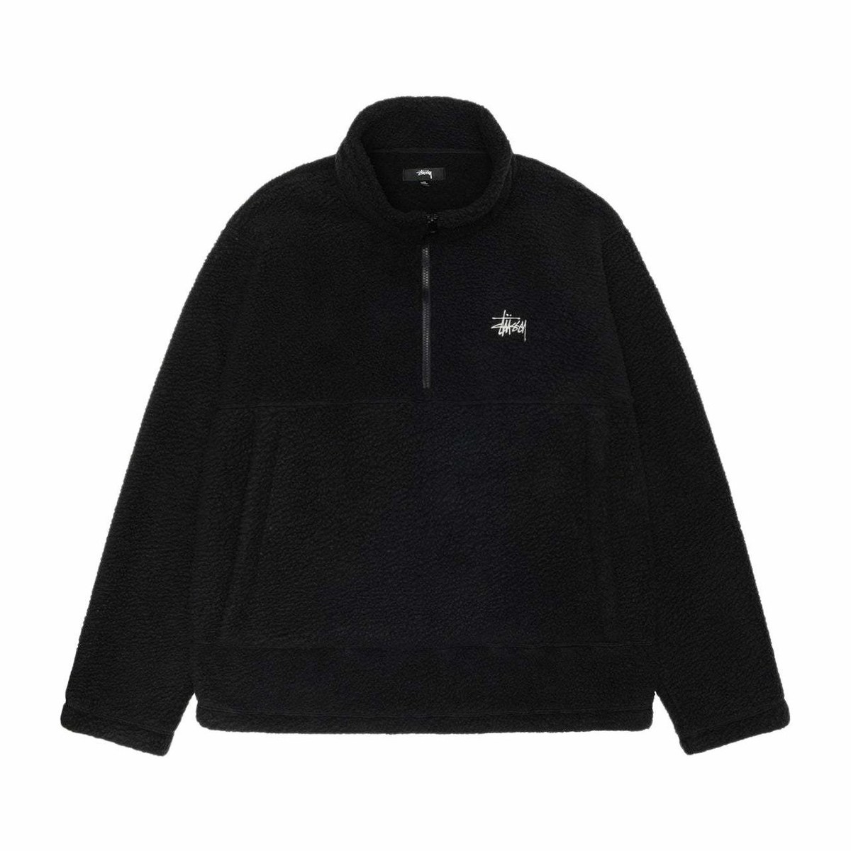 Stussy Polar Fleece Half Zip Mock Neck