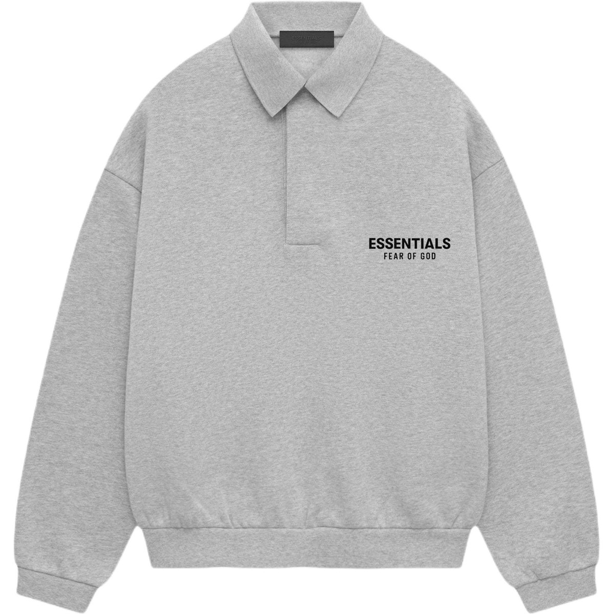 Fear of God Essentials FW24 Holiday Core Polo Light Mist Grey