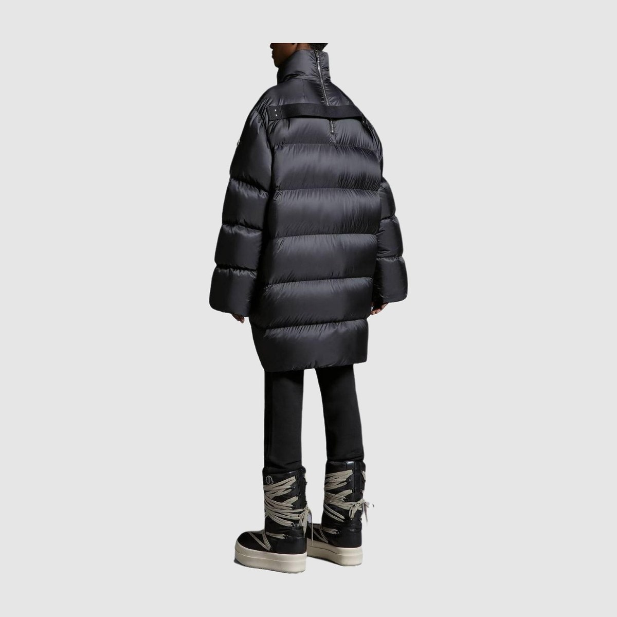 Moncler x Rick Owens Black Long Down Coat