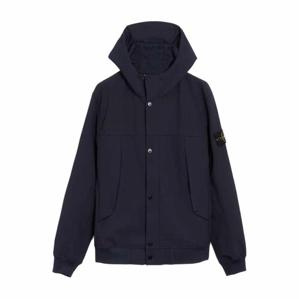 Stone Island Soft Shell Jacket Navy