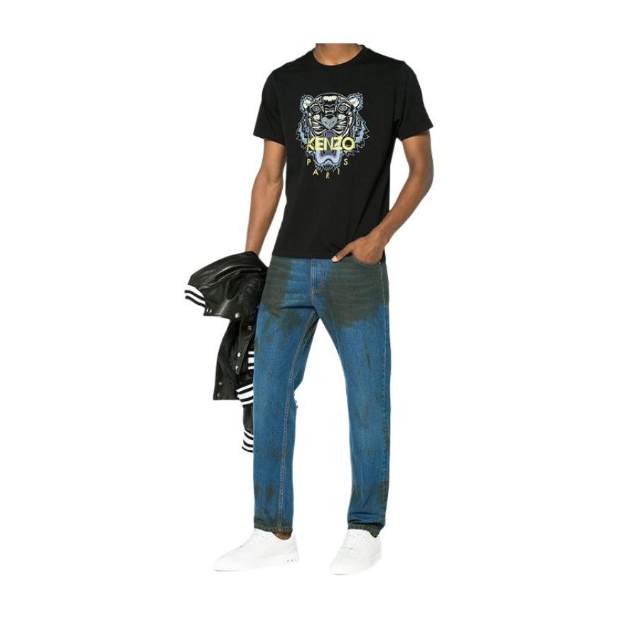 KENZO Tiger Head Logo T-Shirt Black