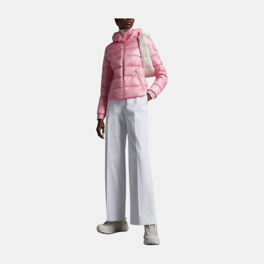 Moncler SS23 Solid Hooded Down Jacket Rose Pink