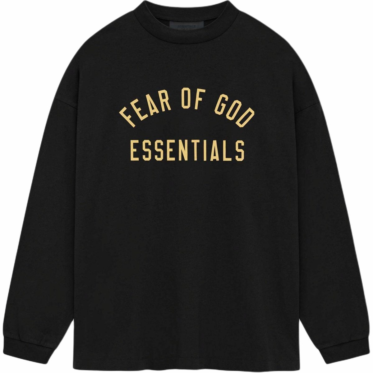 Fear of God Essentials Jersey Long Sleeve Tee Obsidian Black
