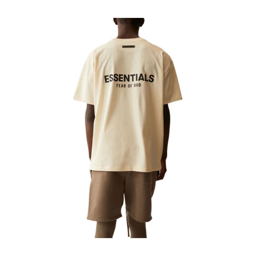 Fear of God Essentials SS21 Short Sleeve Tee Light Heather Oatmeal