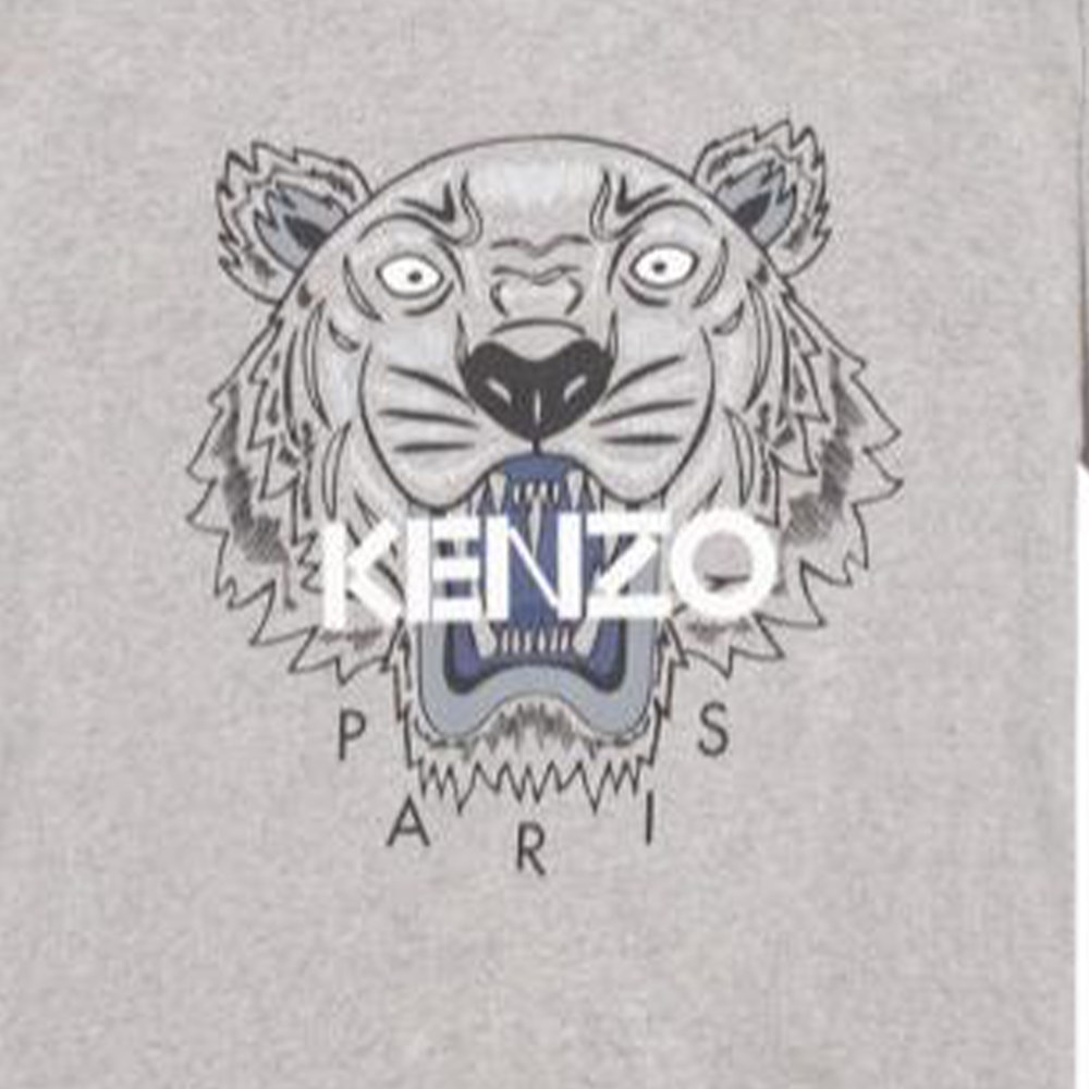 KENZO Logo Print T-Shirt Grey