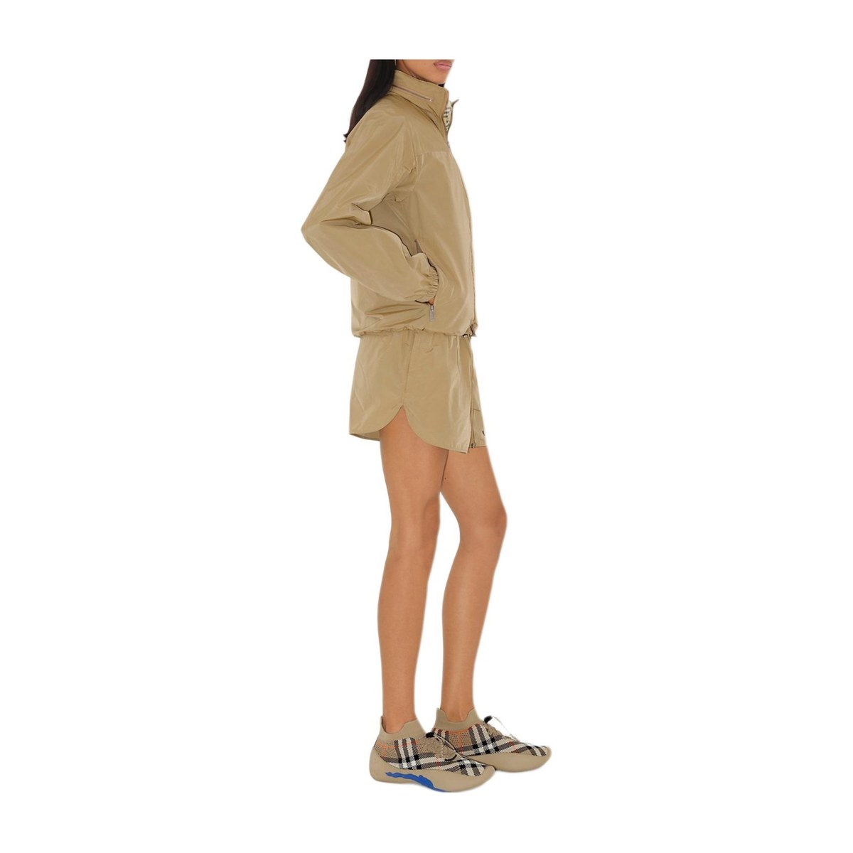 Burberry SS25 Logo Badge Zip Jacket Khaki