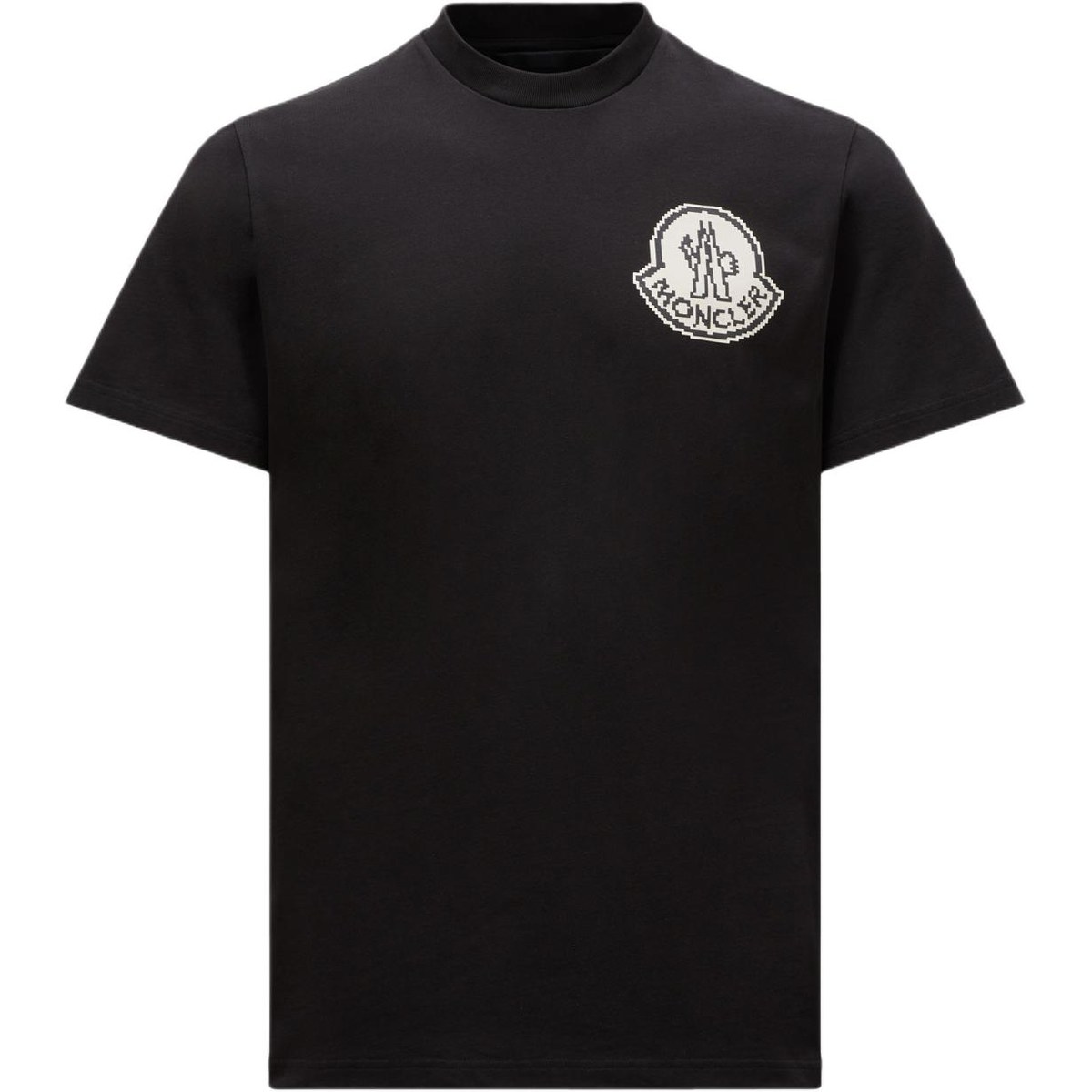Moncler SS24 Pixel Logo T-Shirt Black