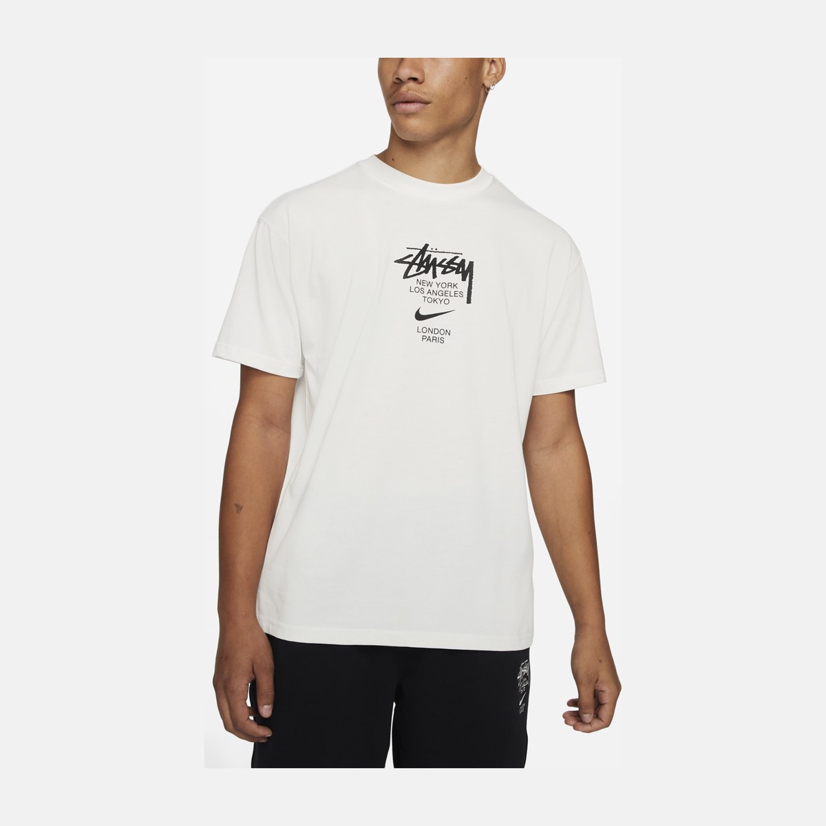Stussy x Nike Logo T-Shirt White