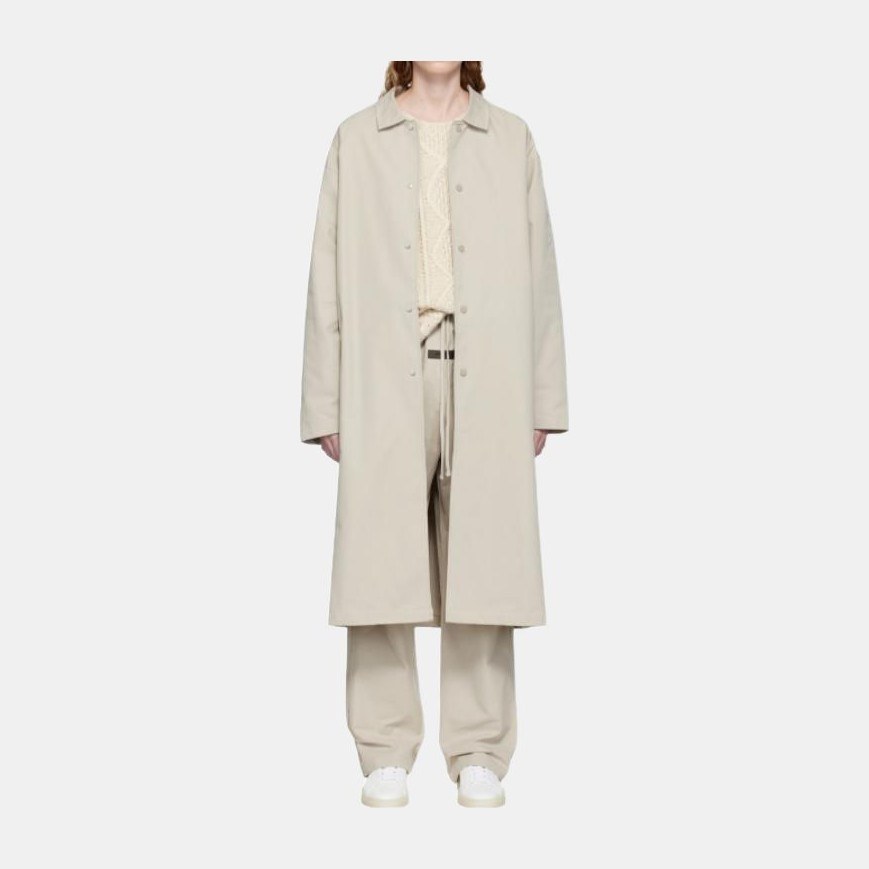 Fear of God Essentials Long Coat Smoke