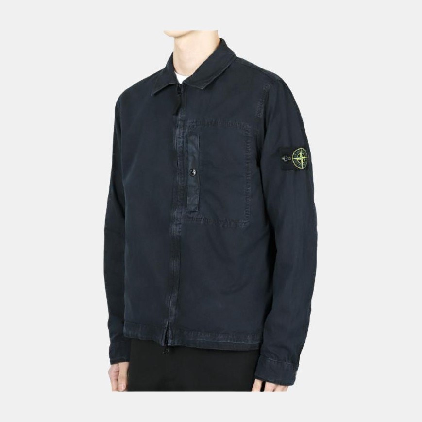 Stone Island Logo Zip Shirt