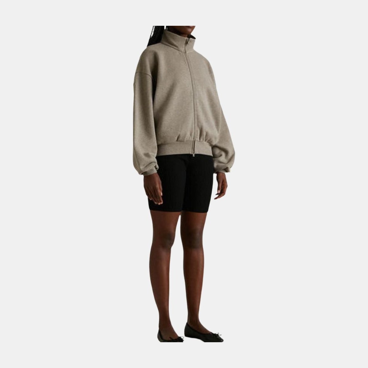 Fear of God Essentials SS24 Zip Up Jacket Heather Grey