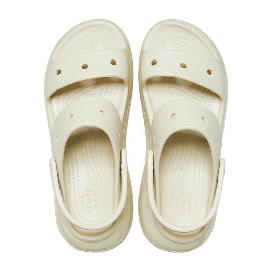 Crocs Platform Sport Sandal Bone White