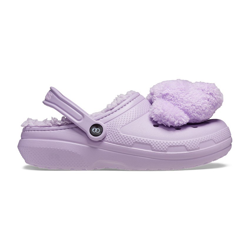 Lazy Oaf x Crocs Classic Lined Clog Crystal Purple
