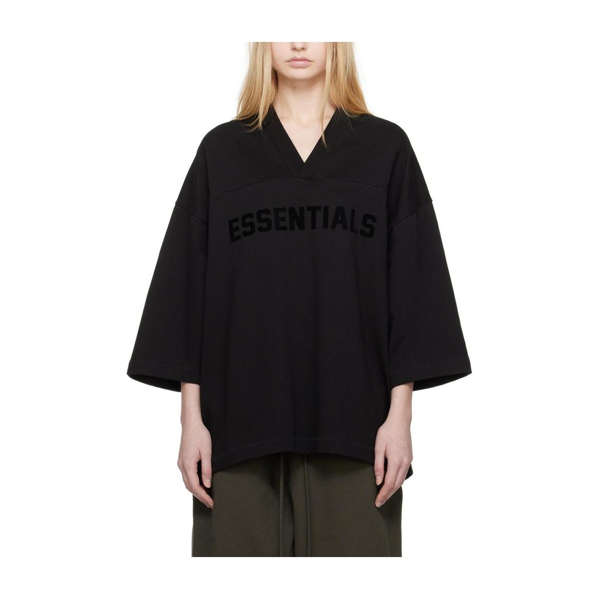 Fear of God Essentials Football Tee Jet Black