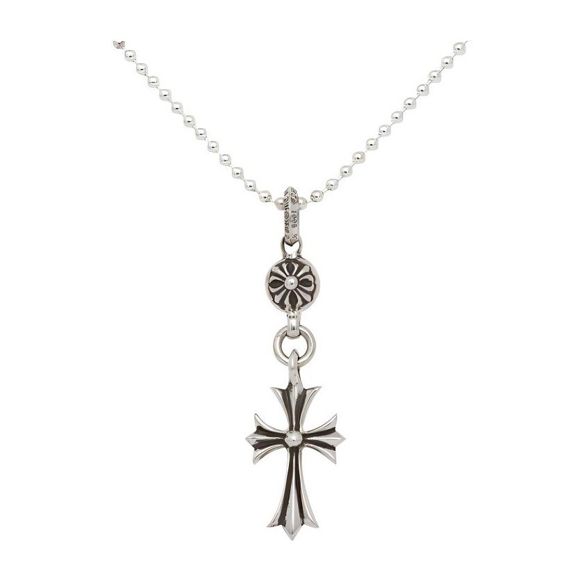 Chrome Hearts Cross Pendant Necklace Silver