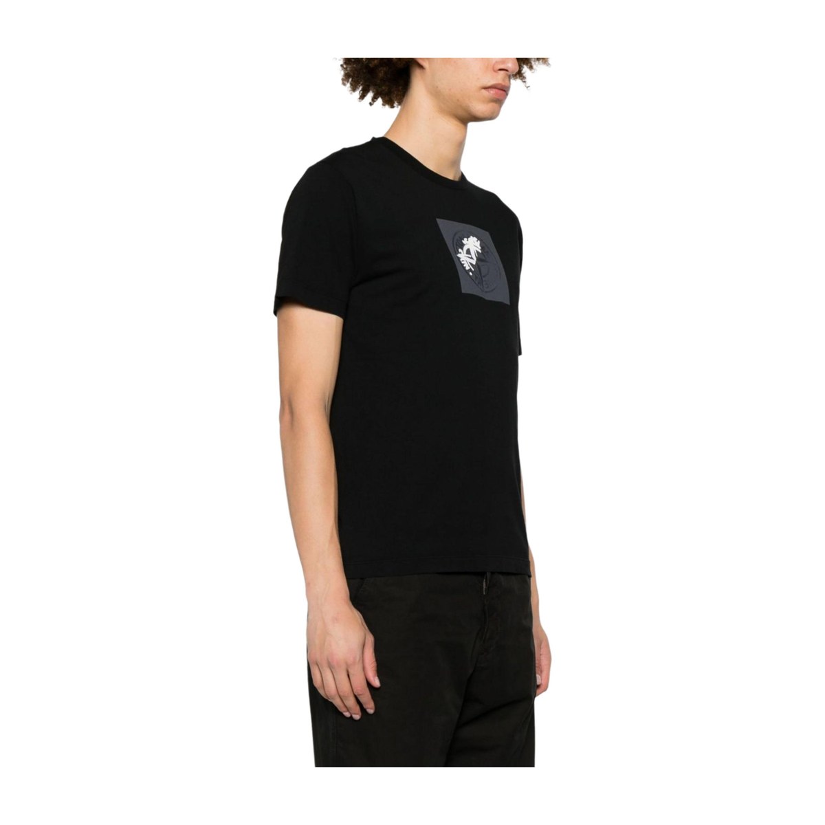 Stone Island SS24 Compass Print T-Shirt Black