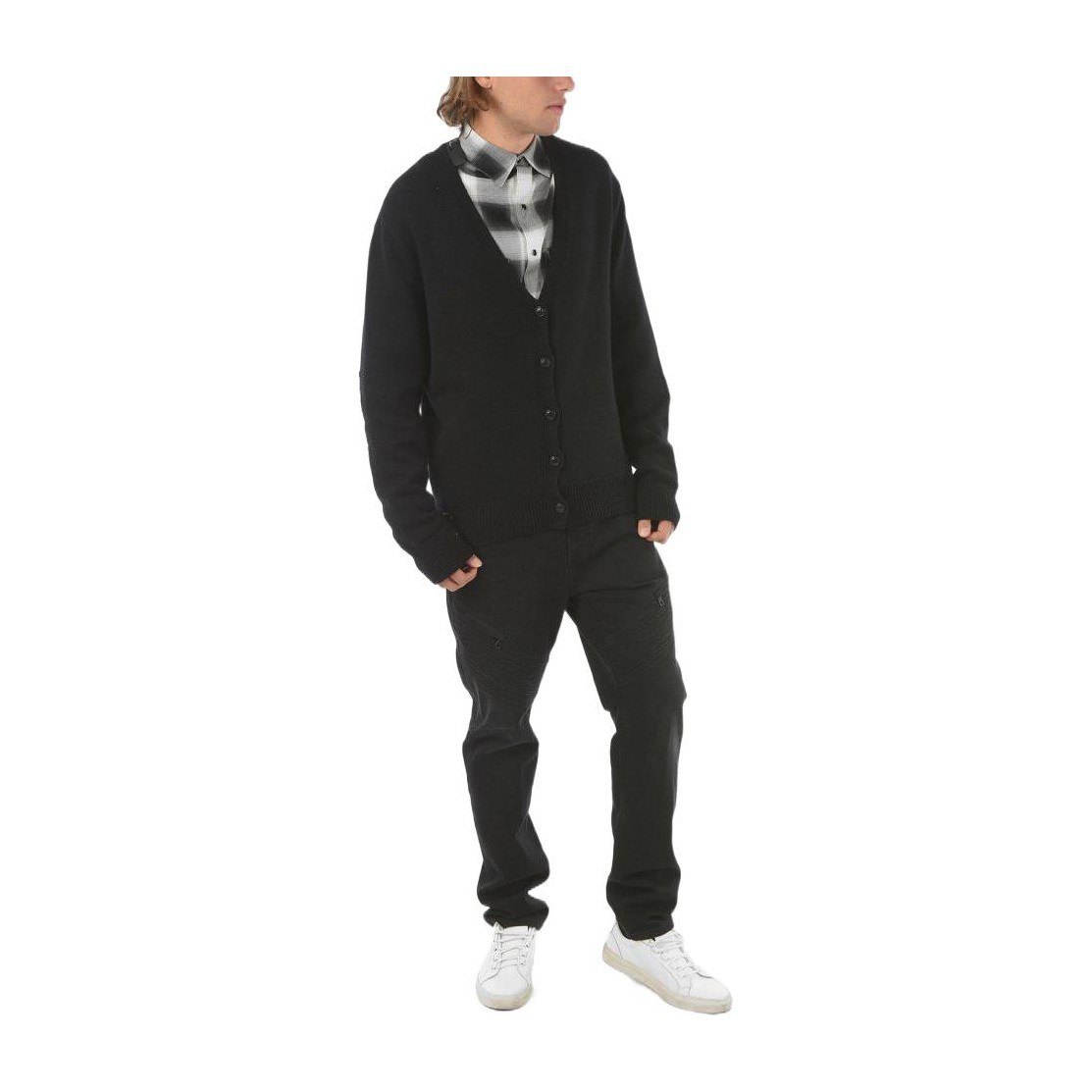 AMIRI V-Neck Knit Sweater Black