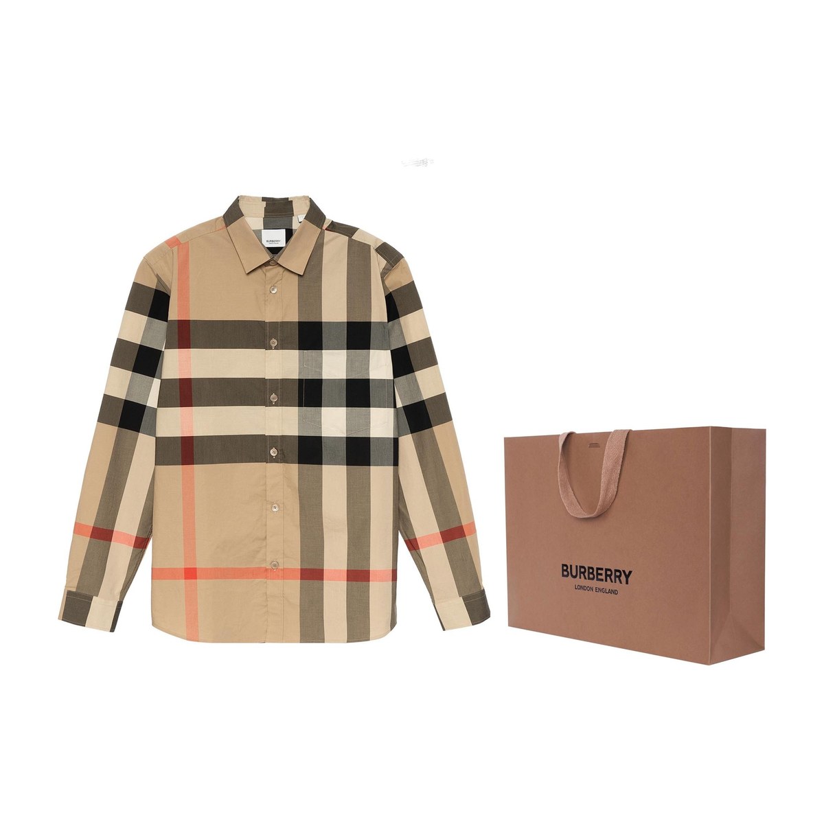 Burberry Check Long Sleeve Shirt