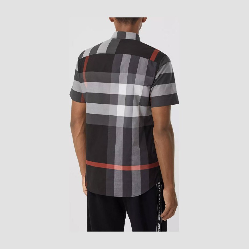 Burberry Check Button Pullover Shirt
