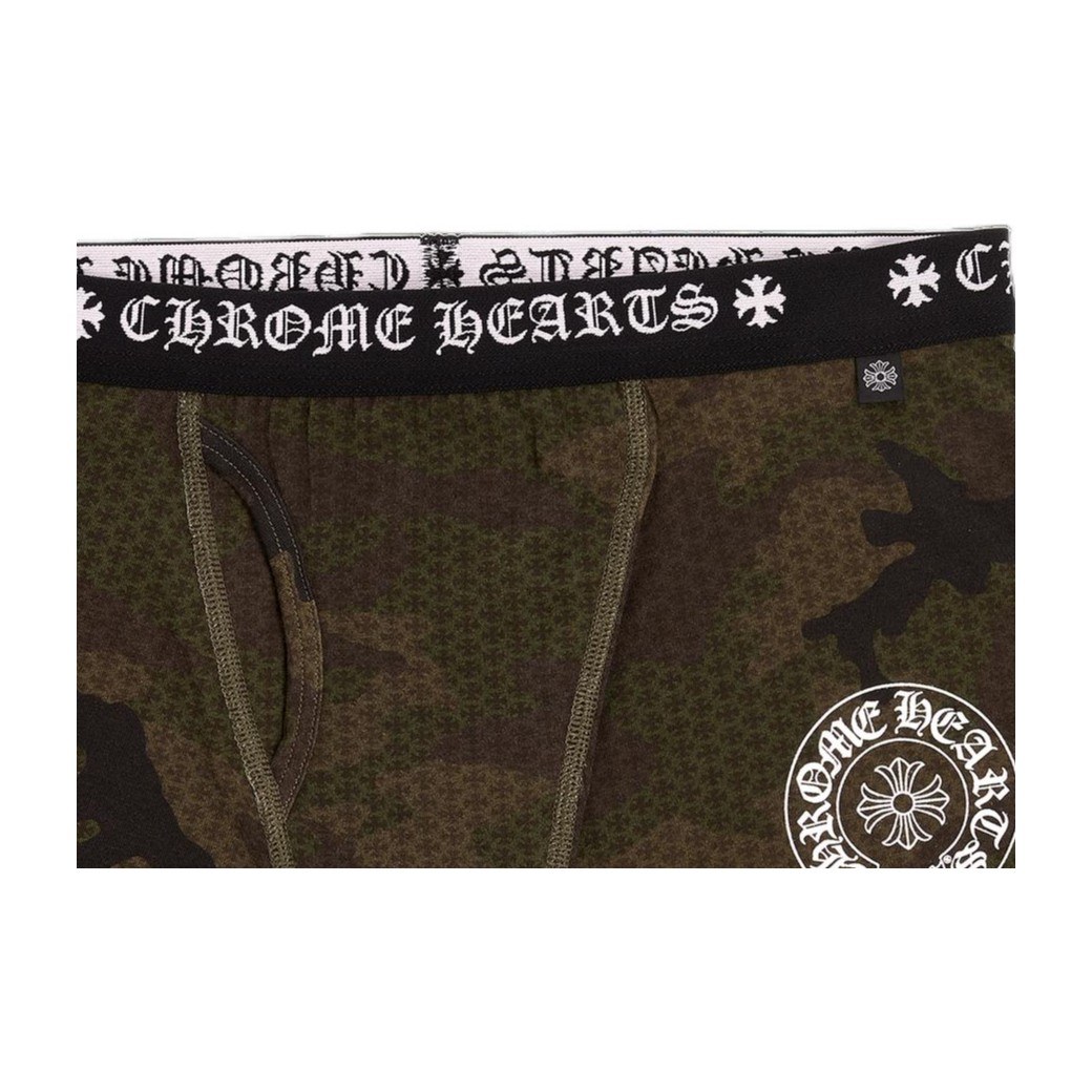 Chrome Hearts SS23 Camo Horseshoe Embroidered Underwear Khaki