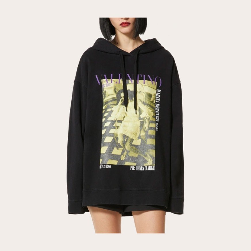 Valentino SS22 Hoodie Black