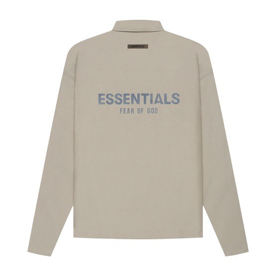 Fear of God Essentials SS21 Coaches Jacket Goat Moss